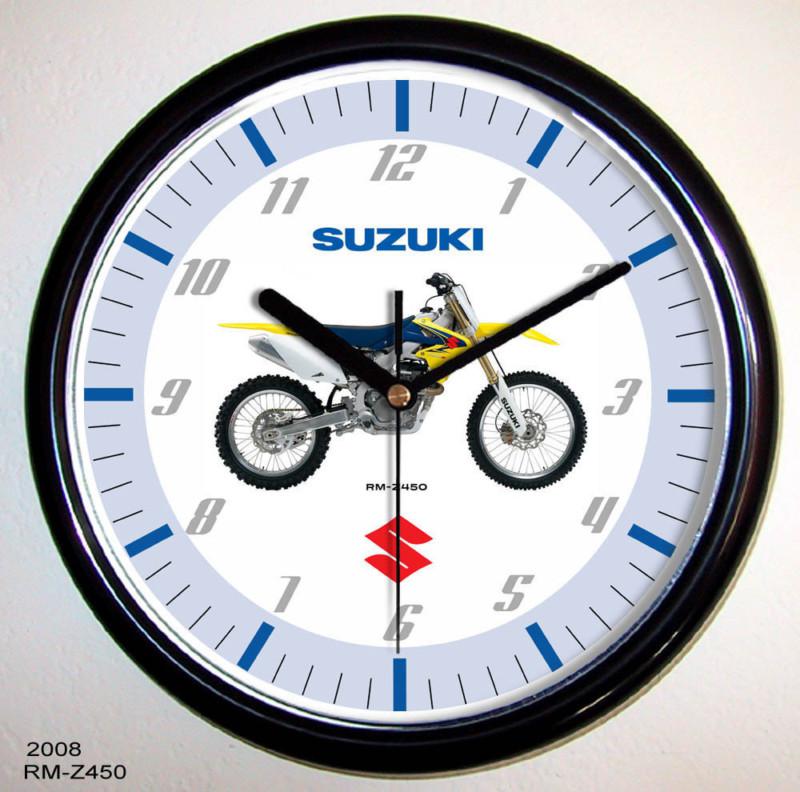 Suzuki rm-z450 motorcycle wall clock 2008 rmz450 rm
