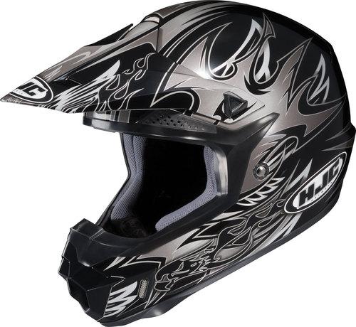 Hjc helmet motocross cl-x6 frenzy silver small