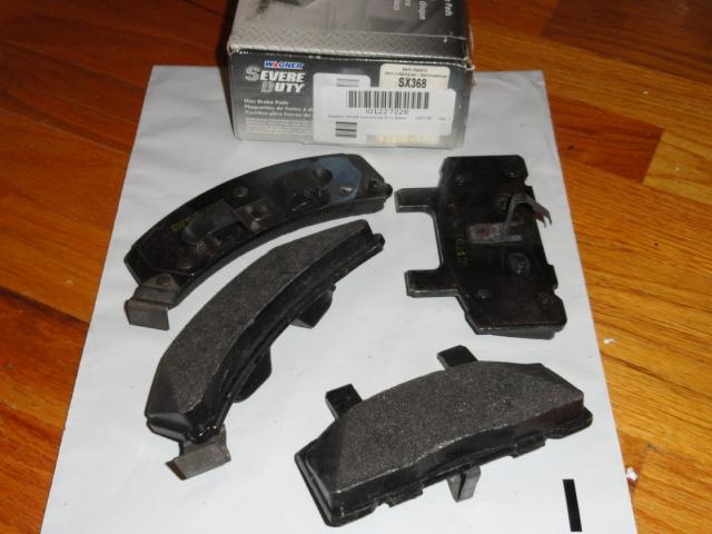Wagner sx368 severe duty brake pads, front  4 piece set chevy & gmc pickup