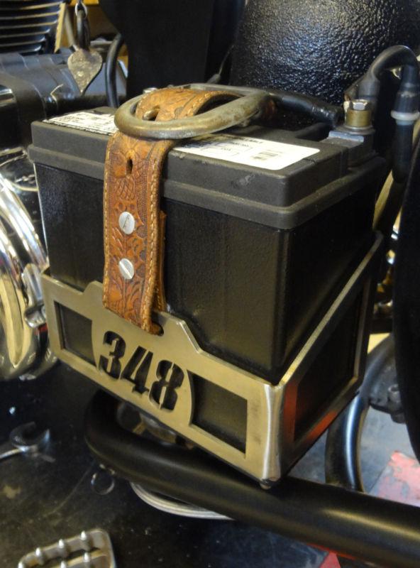 Custom chopper battery box tray motorcycle we will machine whatever you want!