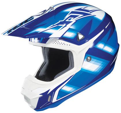 Hjc clx6 cl-x6 spectrum adult mx helmet blue black white
