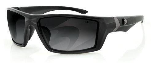 Bobster whiskey ballistics sunglasses, shiny black frame, smoked lens