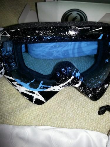 Dragon mdx hydro scratch w/ blue aft lens jetski goggles 