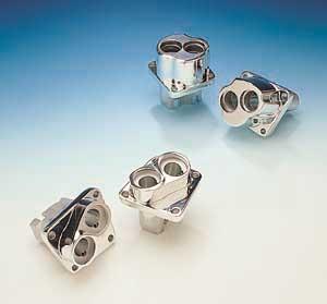 Chrome plated lifter tappet blocks by jim's machine~ harley evo engine 1984-1999