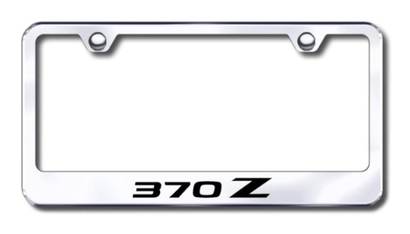 Nissan 370z  engraved chrome license plate frame made in usa genuine