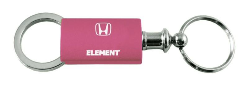 Honda element pink anodized aluminum valet keychain / key fob engraved in usa g