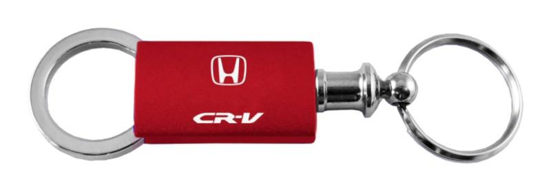 Honda crv red anodized aluminum valet keychain / key fob engraved in usa genuin