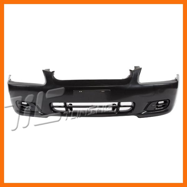 Front bumper cover raw plastic for 00-02 hyundai accent gl 4dr w/o fog
