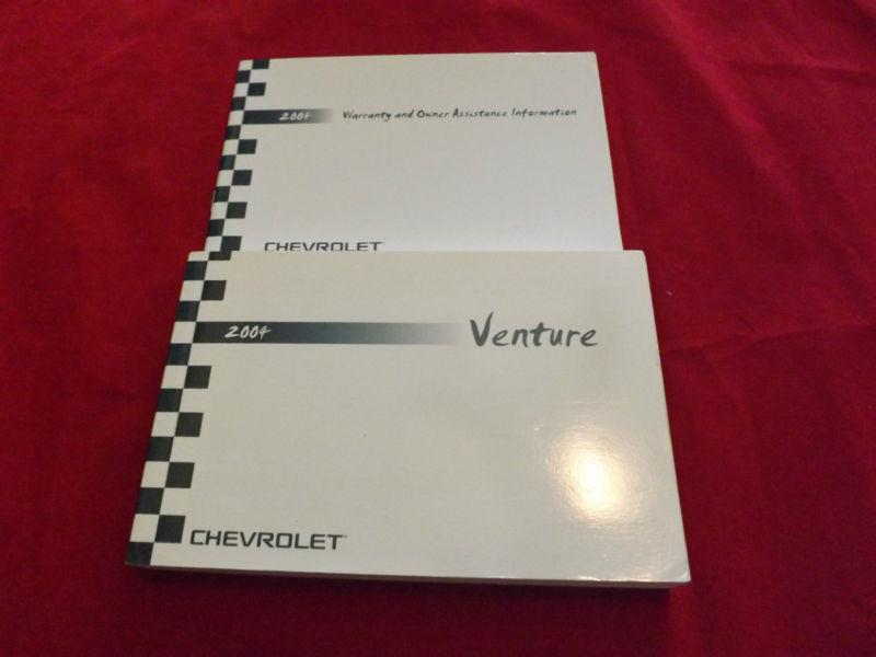 2004 chevy venture owner's manual guide book + chevrolet warranty info book