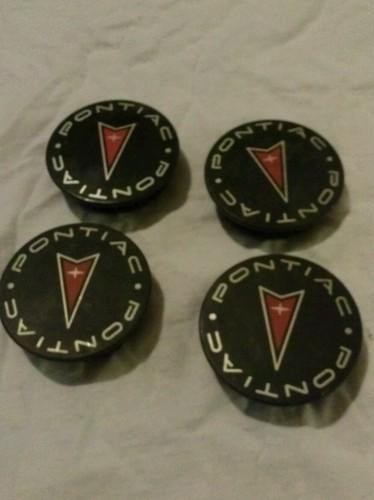 Pontiac wheel center caps hubcaps emblem badge set of 4 four