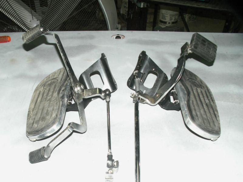 2009 yamaha vstar 650 floor boards with brake pedal and shifter