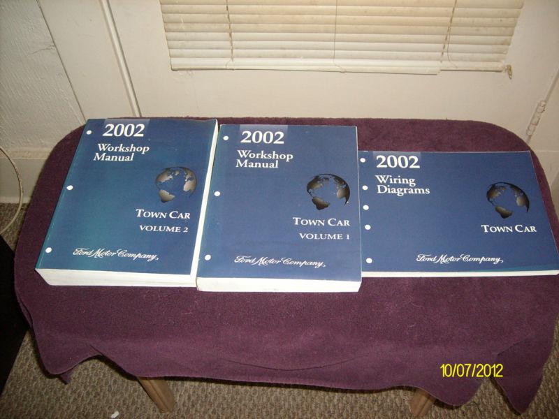 2002 lincoln town car service repair manual 2 volume set plus wiring diagrams
