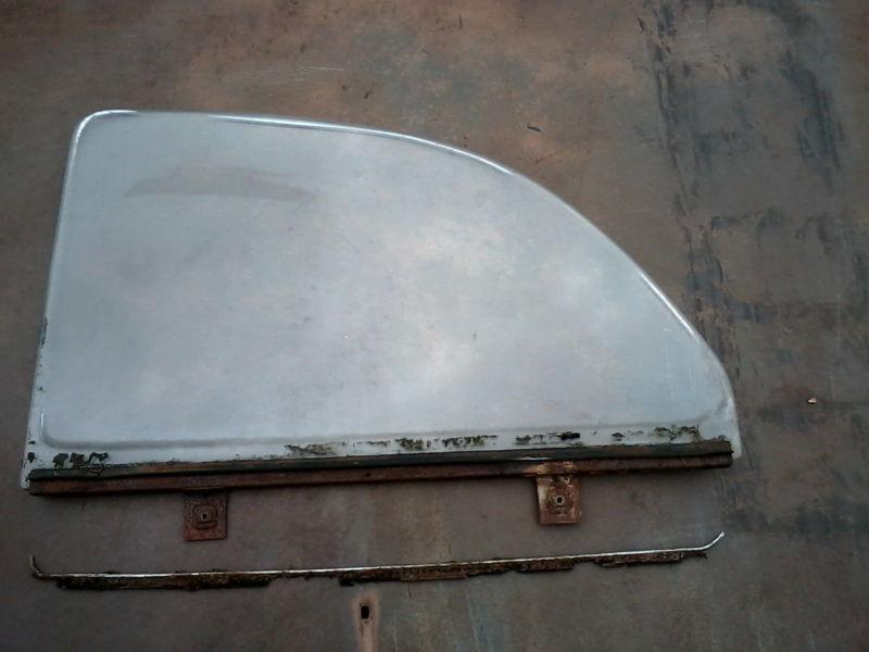Left rear qtr post glass 2 door 1955 1956 plymouth 55 56 belvedere sedan 55 56
