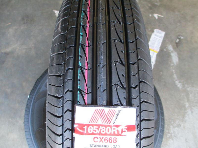 2 new 165/80r15 inch nankang cx668 tires 1658015 165 80 15 r15.