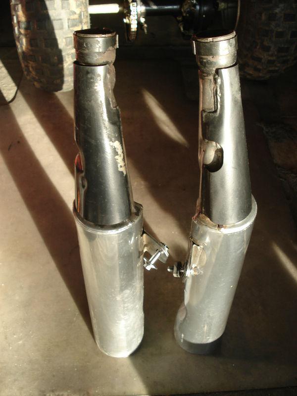 1985 fj1100  exhaust mufflers fj 1100 tail pipes oem