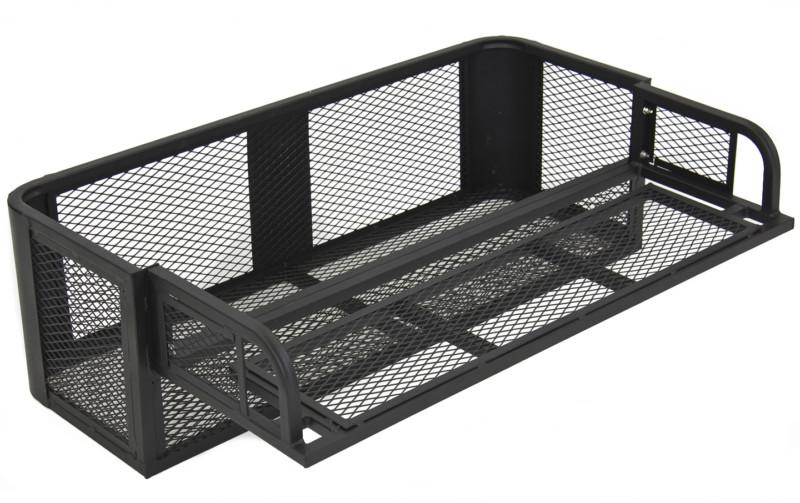 Universal atv utv drop down rear carrier basket rack steel cargo atv carrier new