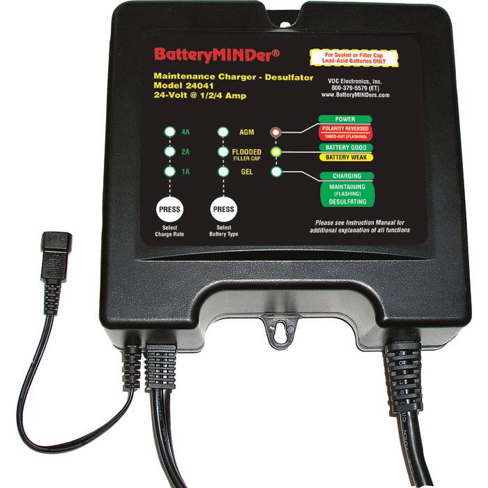 Batteryminder battery charger / maintainer / conditioner-24v 1/2/4 amp #24041