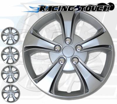 Metallic silver 4pcs set #616 15" inches hubcaps hub cap wheel cover rim skin