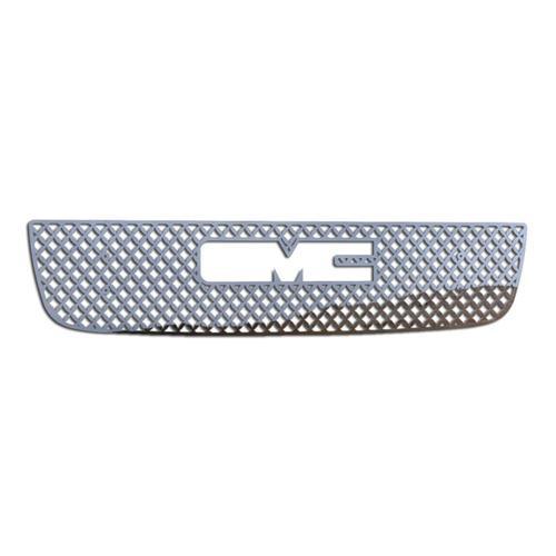 Gmc sierra ld hd 03-05 stainless diamond mesh front metal grille trim cover