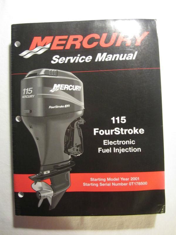 2001+ mercury outboard service repair shop manual 115 fourstroke efi 90-881980