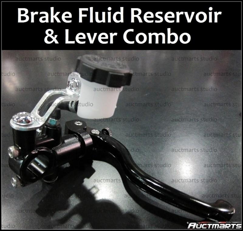 Universal suzuki gsxr600 gsxr750 brake fluid reservoir lever 19rcs black d