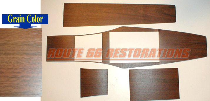 1967 1968 1969 cuda plymouth auto console wood decal  67 68 69 new guaranteed