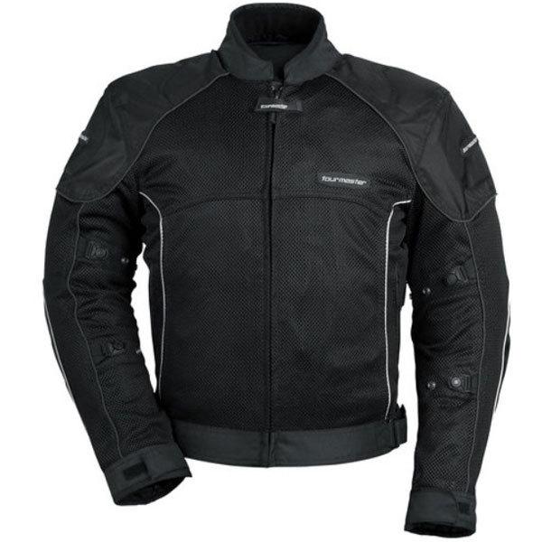 Tourmaster intake air series 3 black large textile mesh motorcycle jacket lrg lg