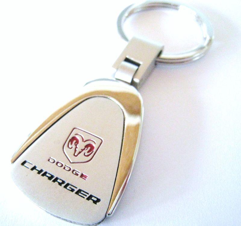 Charger key chain ring fob dodge charger v8 2013 rare chrome