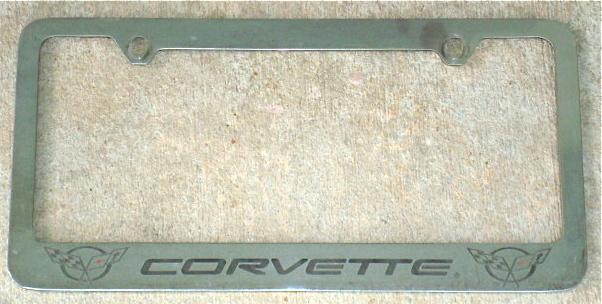 Corvette license plate frame