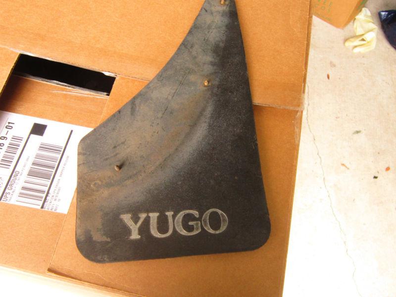 Yugo gvx gv other mud flap one mud flap i only have the one it is in good shape 