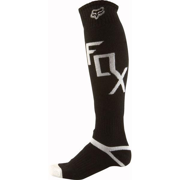 Black/white one size fox racing mx women's sock