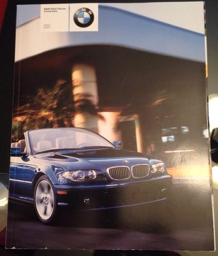 2004 bmw 3 series convertible catalog / brochure; 325ci,330ci,325,330,i,ci