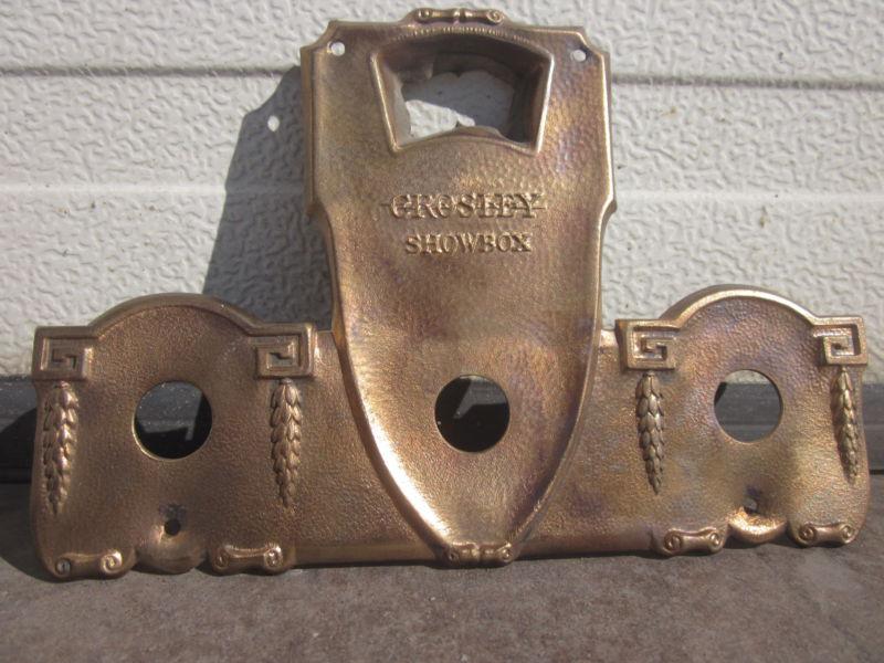 Crosley showbox copper brass face plate l@@k crosley showbox radio face plate