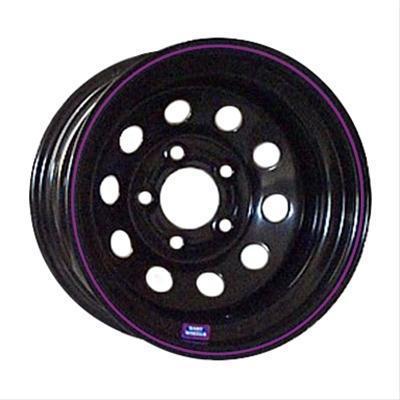 Bart economy modified standard weight black w/ purple stripe wheel 15"x10" qty 4