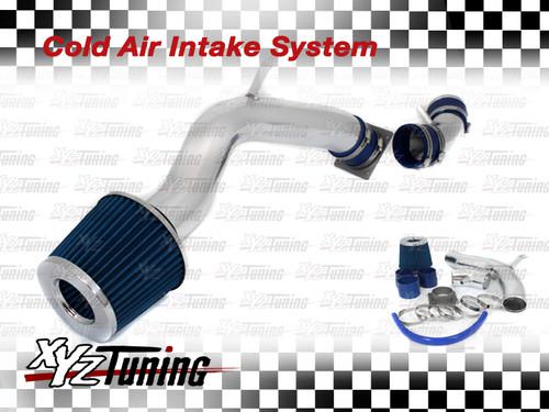 Jdm blue 02-06 altima 2.5l l4 cold air intake induction kit + air filter 3"