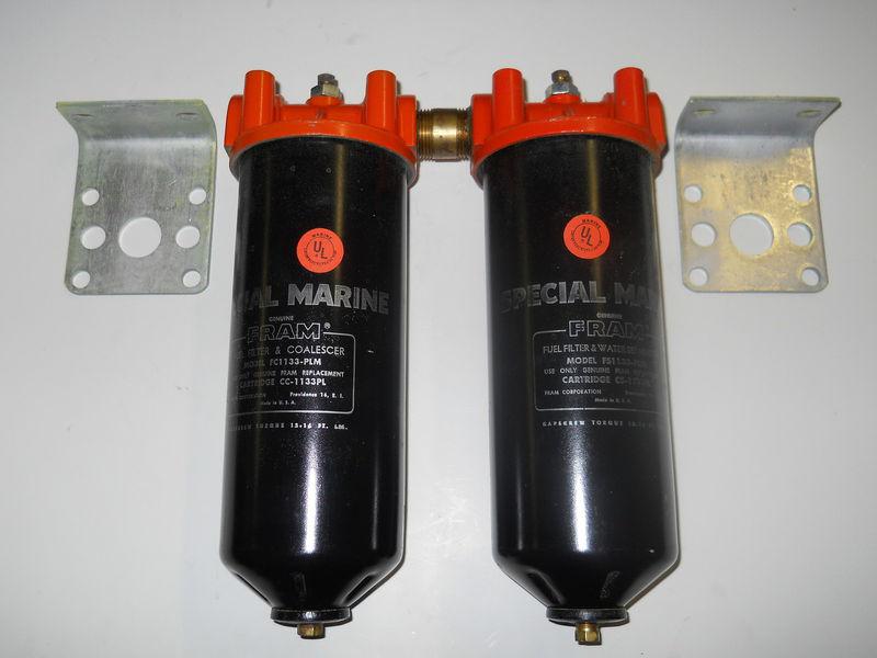 Fram marine dual fuel filter & water separators w/ filters for diesel & gasoline