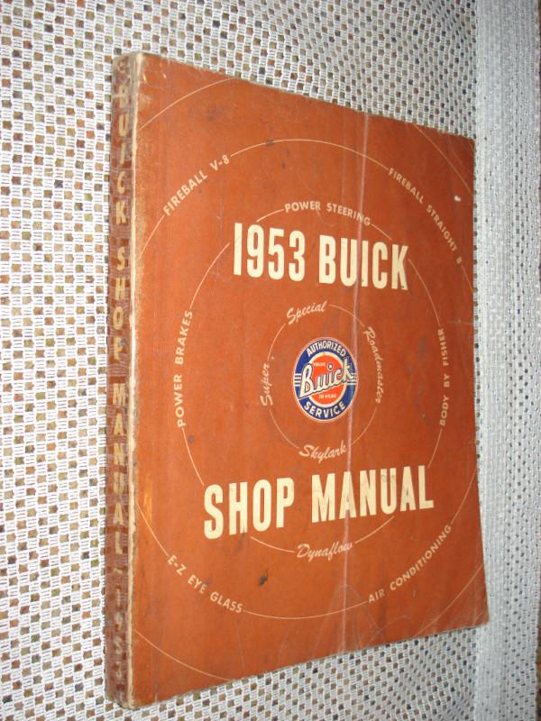 1953 buick shop manual original chassis service book nr
