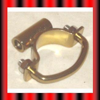 Brass universal solo seat clamp on mount bobber chopper no welding