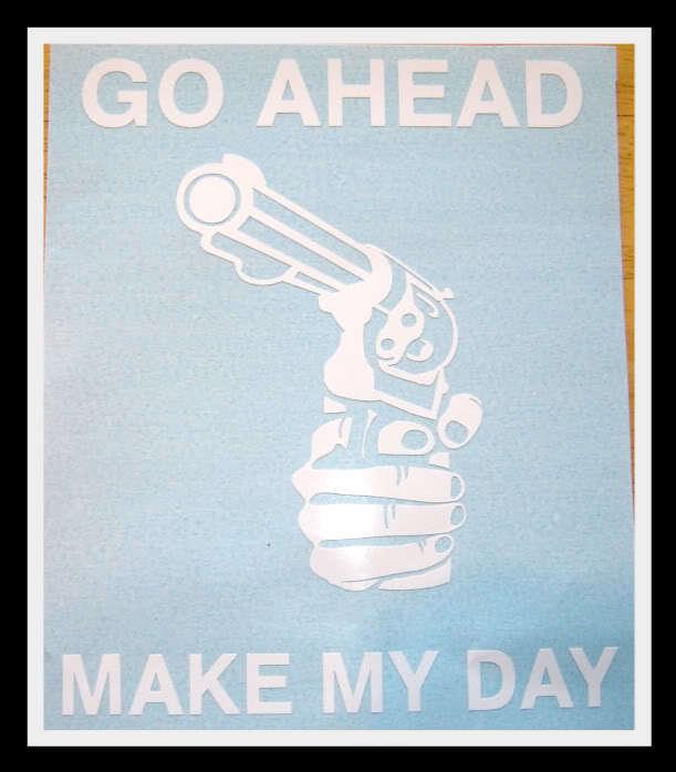 Go ahead make my day clint eastwood 44 magnum 3m decal