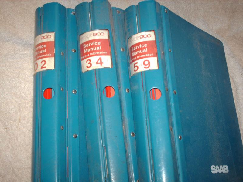 1979-84 saab 900 oem service manuals  three volumes