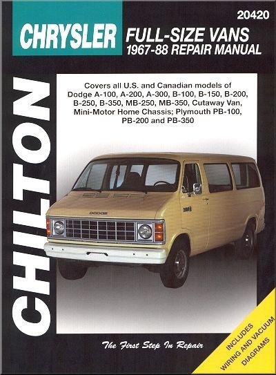 Dodge & plymouth full-size van repair manual 1967-1988