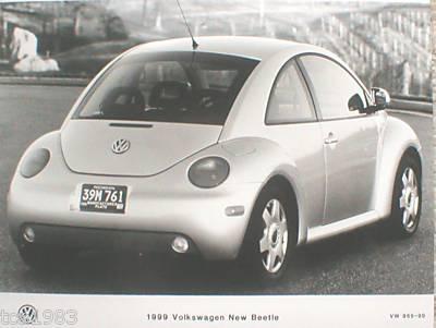 1999 vw beetle / bug factory press kit/brochure/photo's