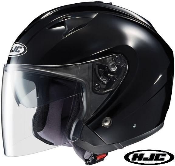 Hjc is-33 open face helmet gloss black