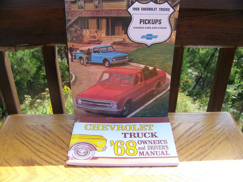 1968 chevy truck owner's manual and nice in color brochure 