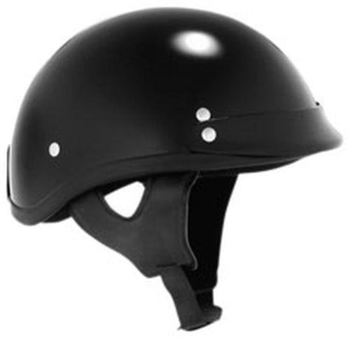 New skid lid traditional half-helmet adult helmet, black, xs