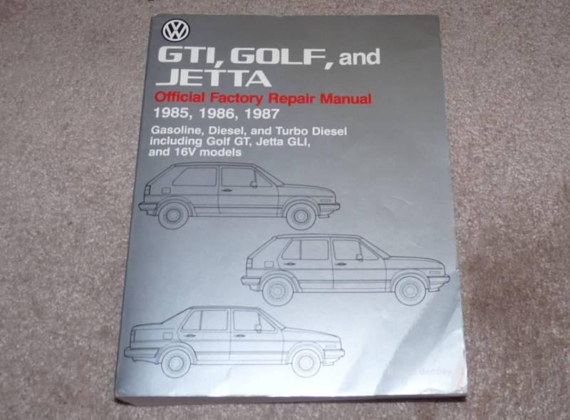 Vw bentley service manual gti golf jetta mk2 turbo diesel 16v volkswagen 85-87