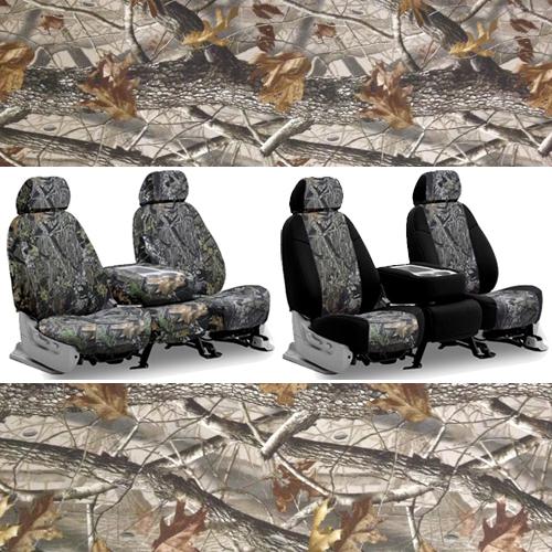 Coverking real tree neoprene camo custom seat covers for nissan aprio  
