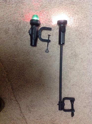 Battery operated clamp on red green navigation boat light bow and stern lite