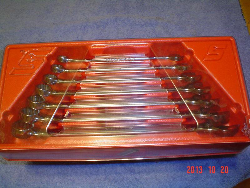 New snap on 12pt sae combination wrench set 3/8" - 3/4"  oex707b - very nice! 