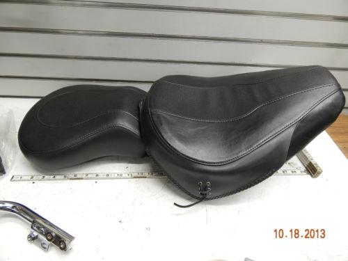 Fatboy heritage softail seat 84-99 solo pad 2 up wide touring flstf stock harley